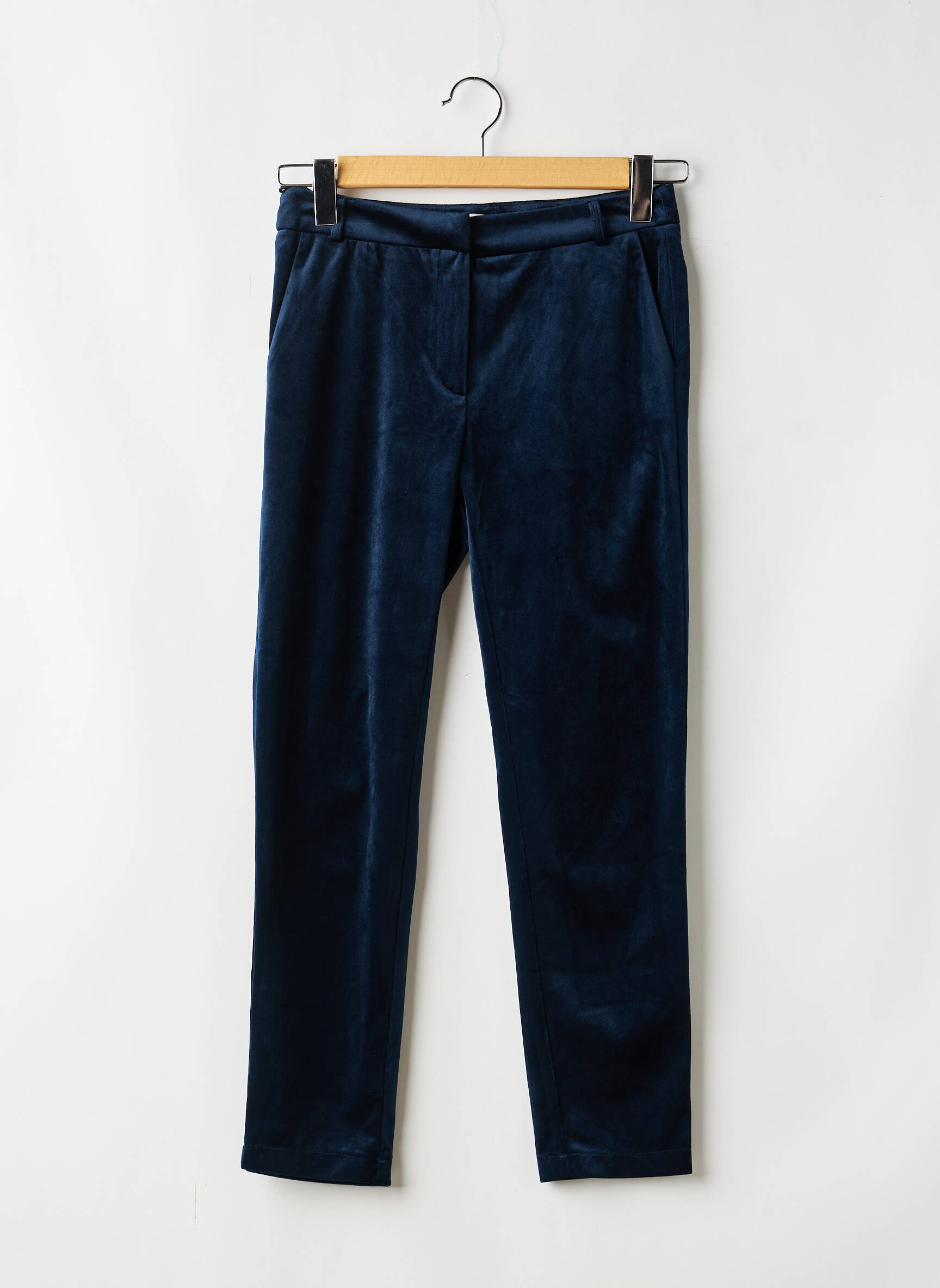 Pantalon slim taille normale taille normale bleu LA PETITE FRANCAISE femme
