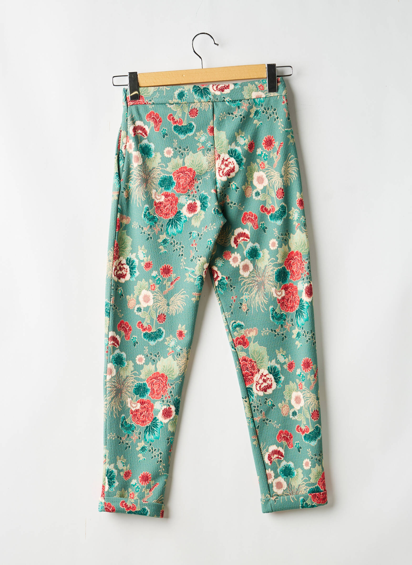 Pantalon chino stretch taille normale vert KING LOUIE femme
