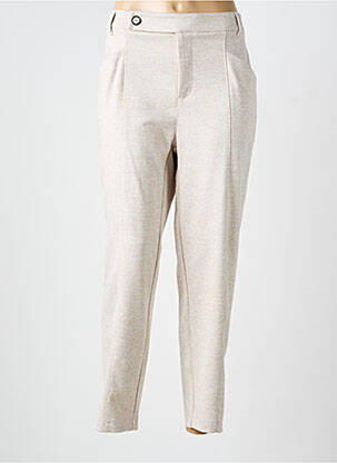 Pantalon 7/8 stretch taille normale beige STREET ONE femme