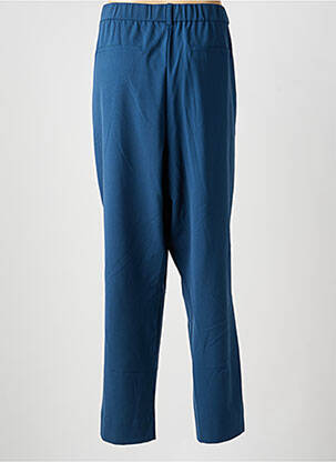 Pantalon droit tissage crêpe taille normale bleu CISO femme