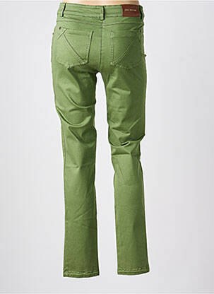 Pantalon slim tissage popeline taille normale vert PAZ TORRAS femme
