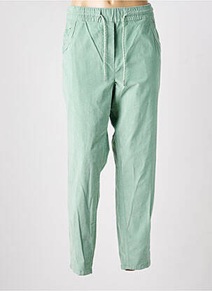 Pantalon droit stretch taille normale vert CECIL femme