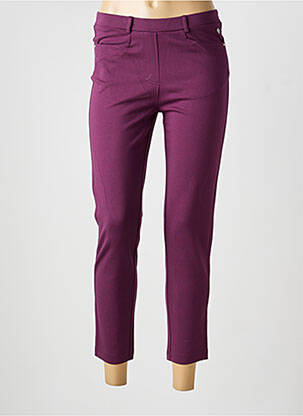 Jegging tissage jersey taille normale violet JOY OF LIFE femme