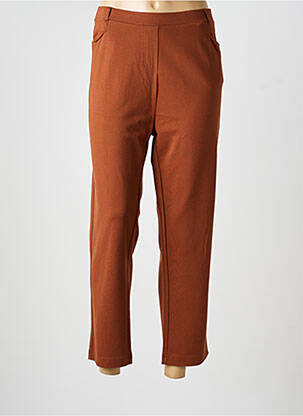 Pantalon 7/8 stretch taille normale marron JOY OF LIFE femme