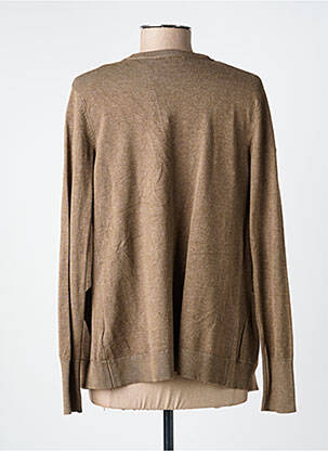 Gilet manches longues stretch marron BROADWAY femme