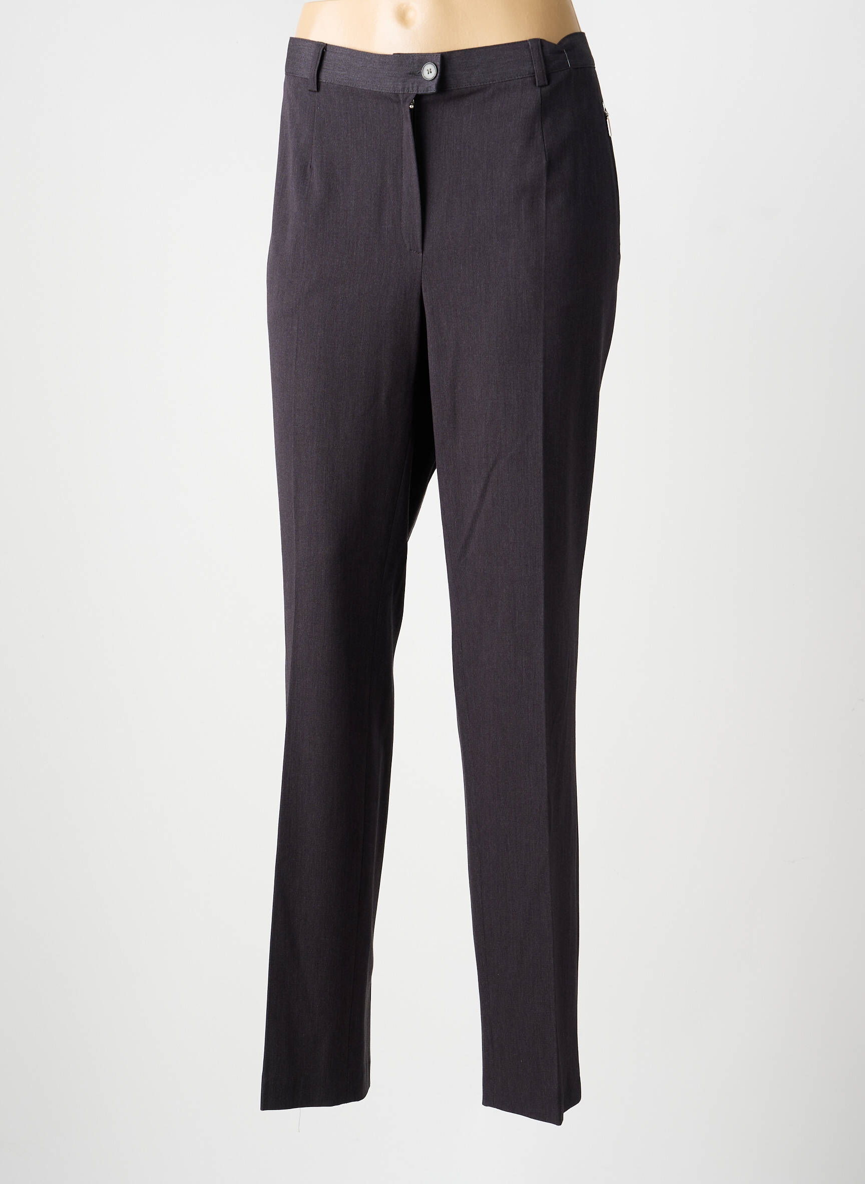 Pantalon slim taille élastique taille normale gris GERKE MY PANTS femme