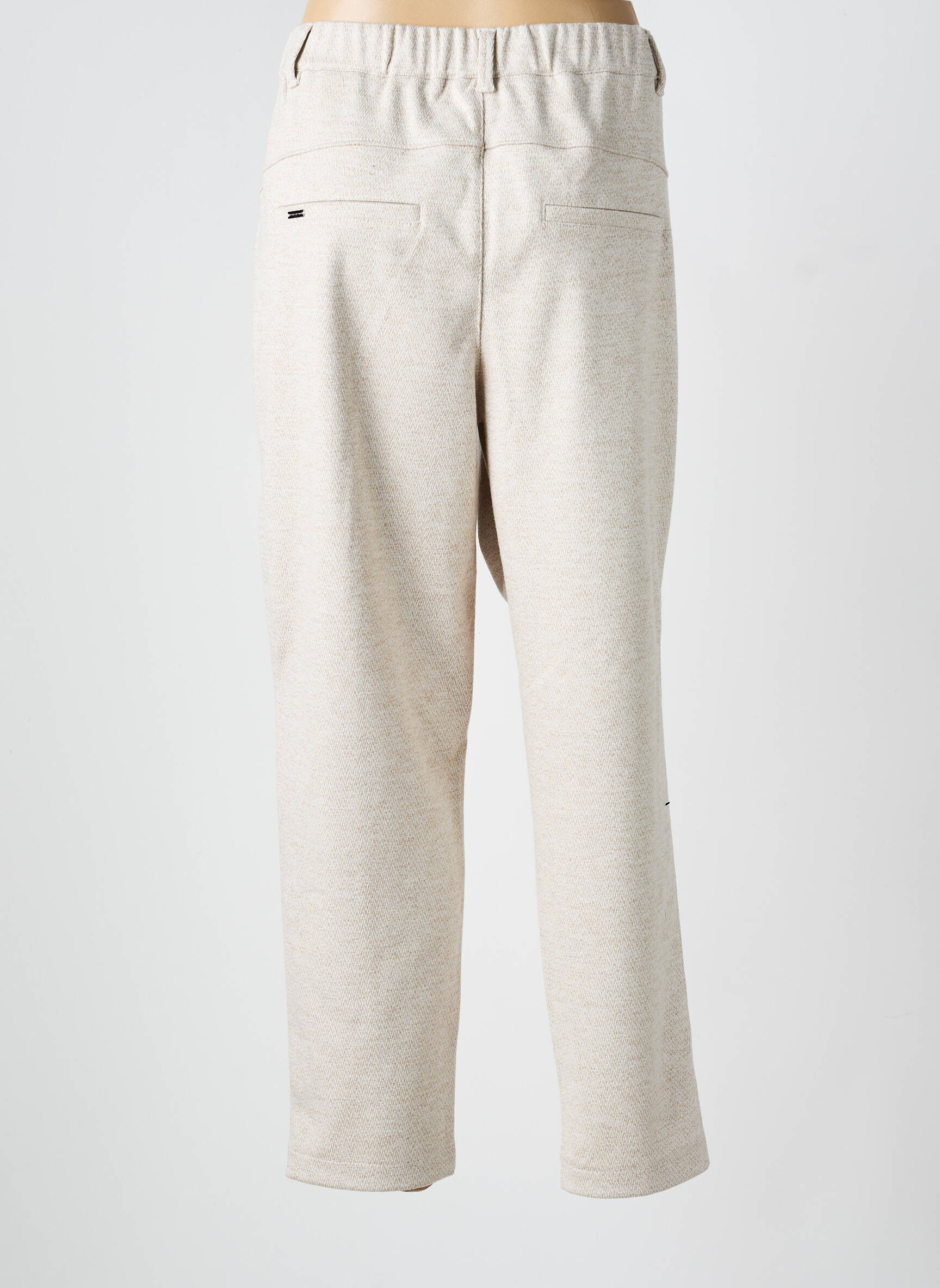 Pantalon 7/8 stretch taille normale beige STREET ONE femme