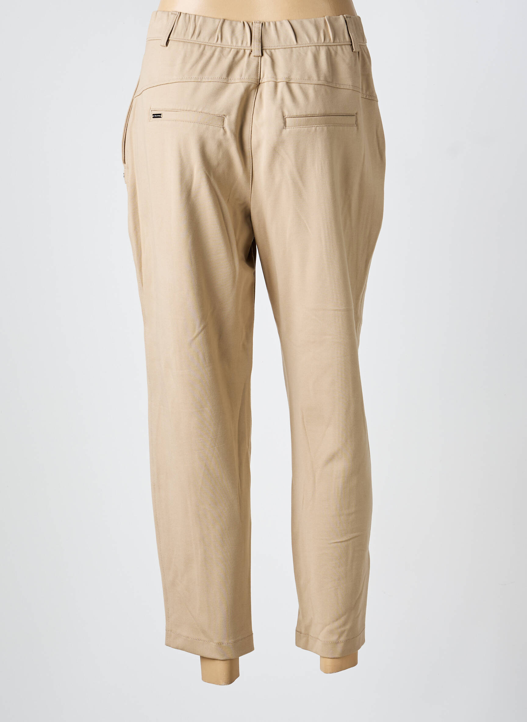 Pantalon 7/8 stretch taille normale beige STREET ONE femme