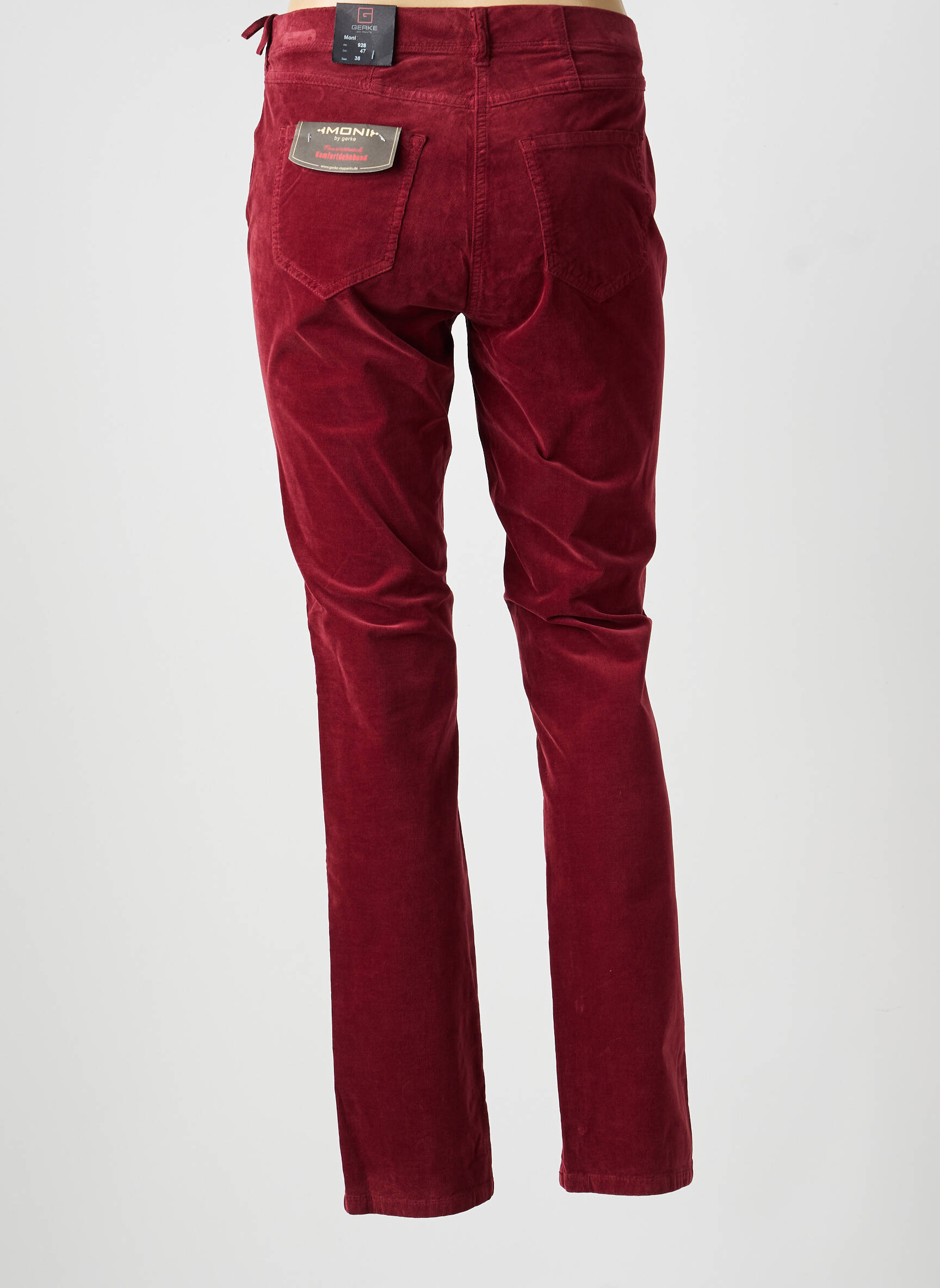 Pantalon slim stretch taille normale rouge GERKE MY PANTS femme