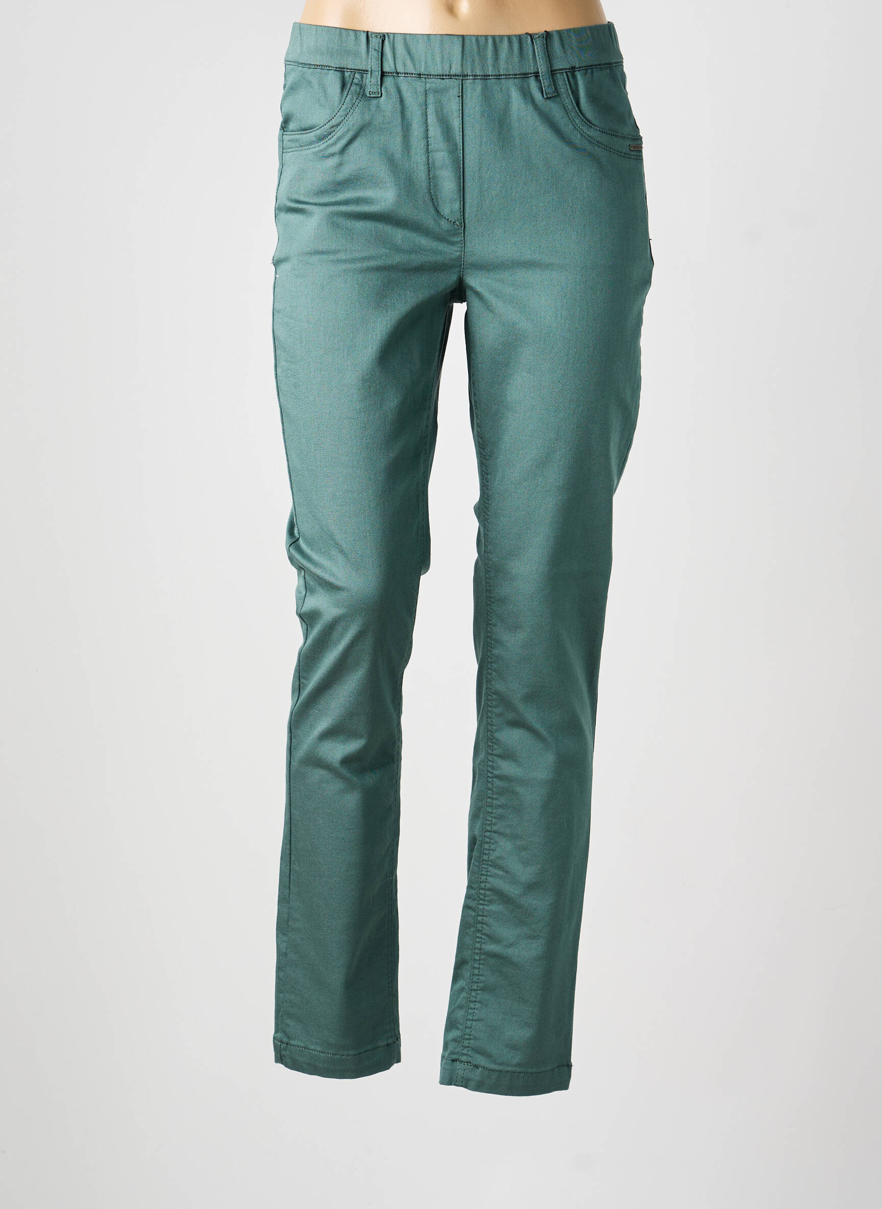 Jegging tissage denim taille normale vert BRANDTEX femme