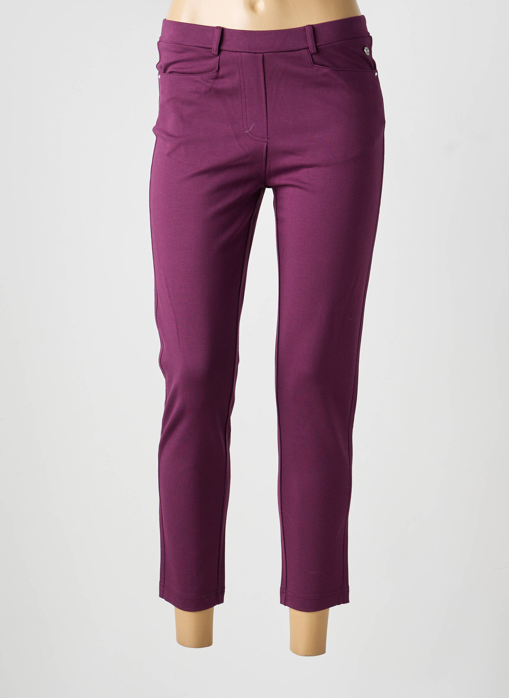 Jegging tissage jersey taille normale violet JOY OF LIFE femme