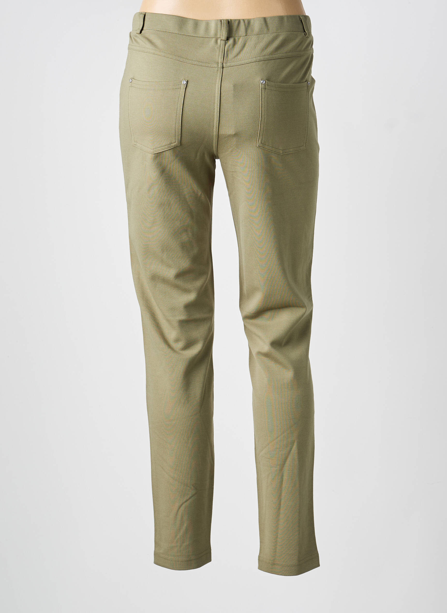 Jegging tissage jersey taille normale vert JOY OF LIFE femme
