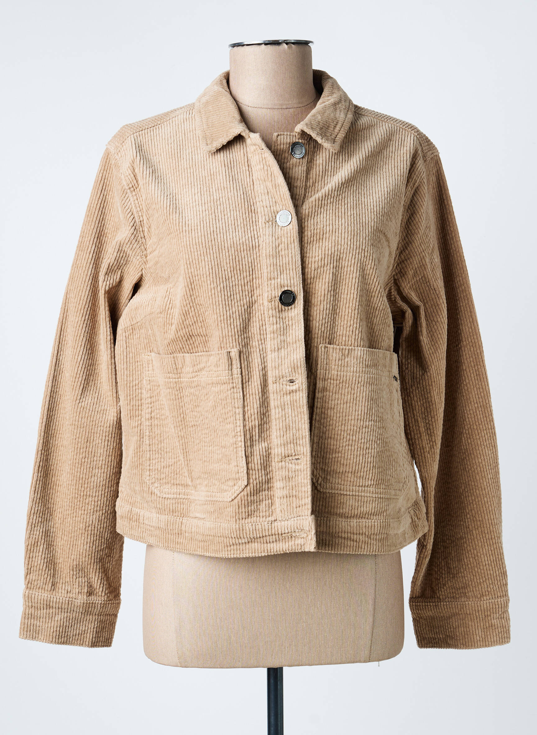 Veste casual coupe droite beige BRANDTEX femme