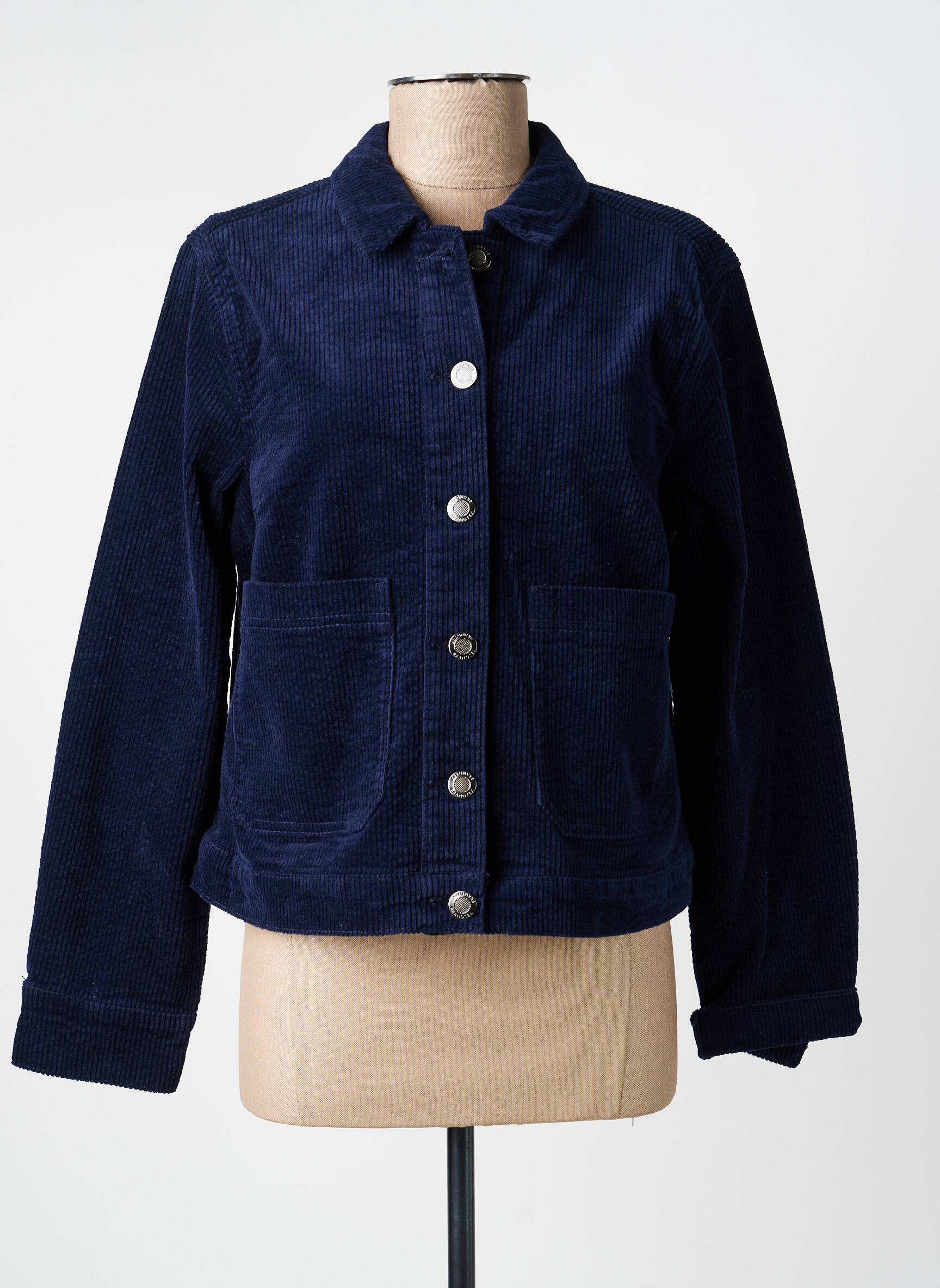 Veste casual coupe droite bleu BRANDTEX femme