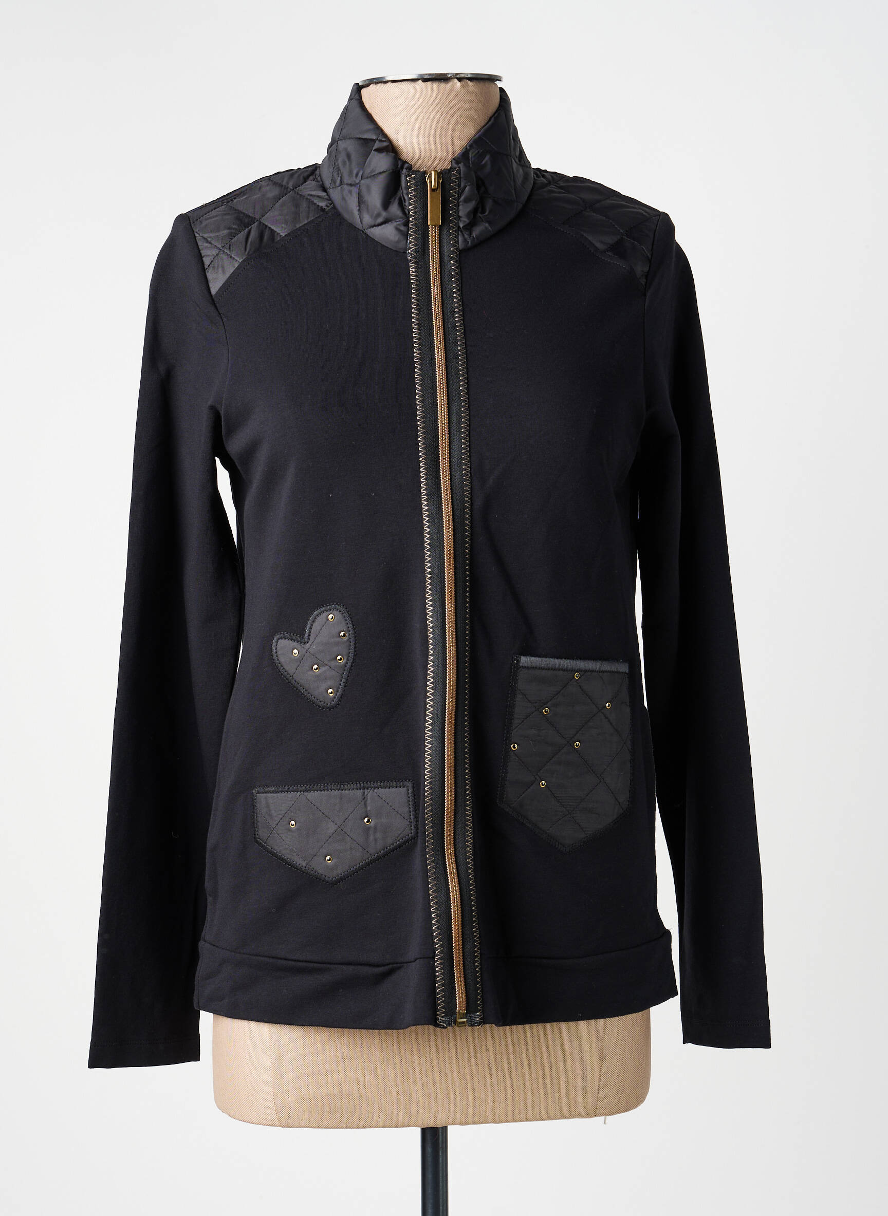 Veste casual poches noir KALISSON femme