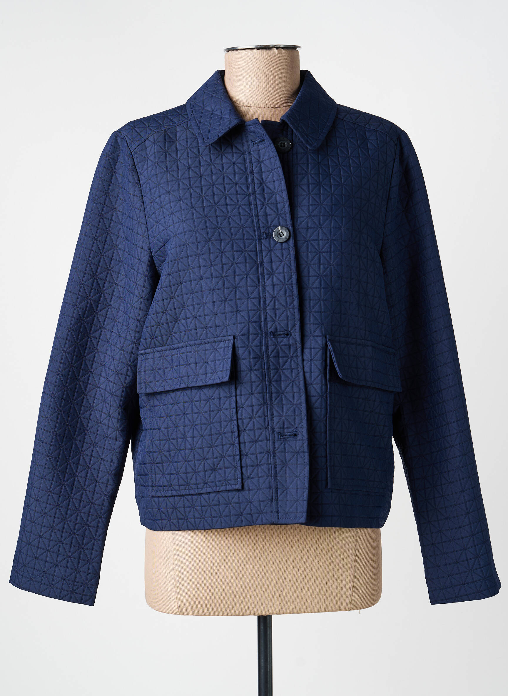 Veste casual coupe droite bleu STREET ONE femme
