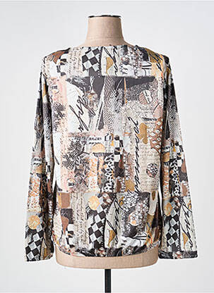Top tissage jersey manches longues beige KALISSON femme