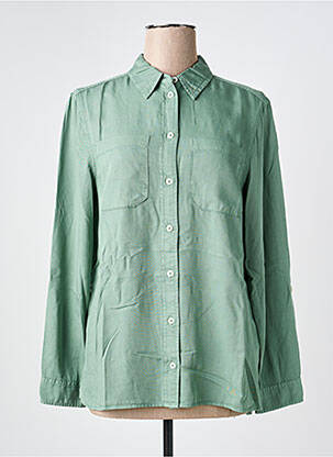 Chemisier coupe droite manches longues vert CECIL femme
