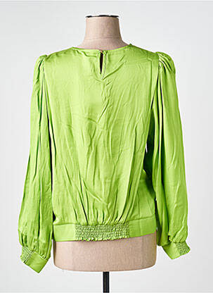Blouse col rond manches longues vert BARILOCHE femme