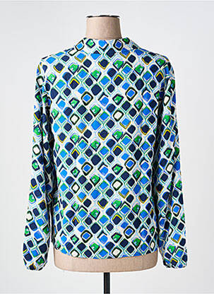 Chemisier coupe cintrée manches longues bleu JOY OF LIFE femme