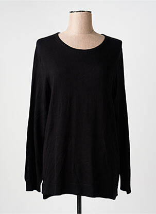 Pull coupe cintrée manches longues noir CISO femme