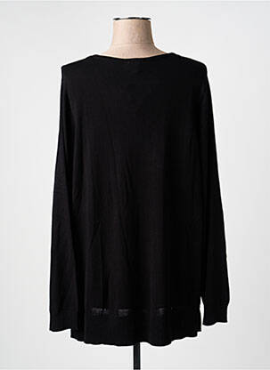 Pull coupe cintrée manches longues noir CISO femme