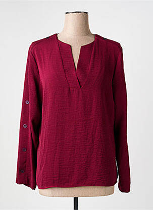 Blouse manches longues manches longues rouge PAZ TORRAS femme