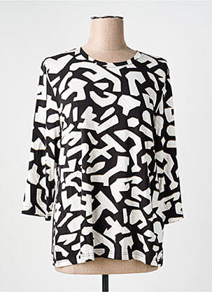 T-shirt manches 3/4 manches 3/4 noir BRANDTEX femme