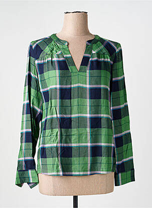 Chemisier coupe droite manches longues vert STREET ONE femme
