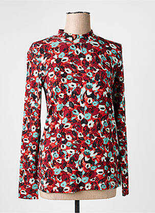 Sous-pull stretch manches longues rouge BRANDTEX femme