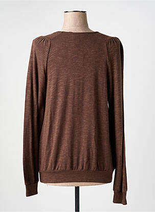 T-shirt manches longues manches longues marron CISO femme