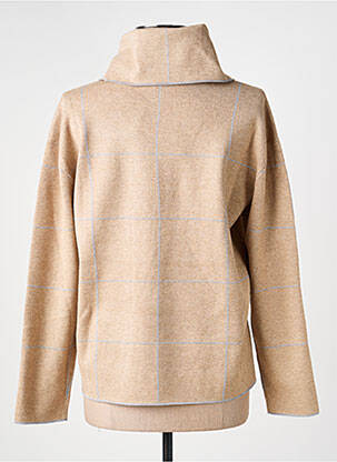 Pull col roulé tissage chiné manches longues beige BETTY BARCLAY femme