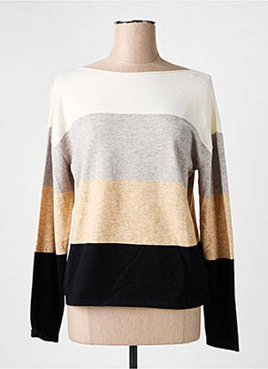 Pull col bateau manches longues beige BETTY BARCLAY femme