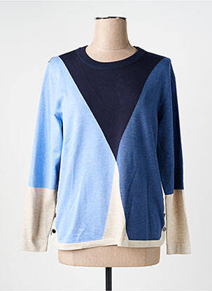 Pull stretch manches longues bleu BRANDTEX femme