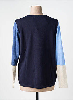 Pull stretch manches longues bleu BRANDTEX femme