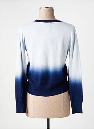 Pull col v manches longues bleu WNT COLLECTION femme