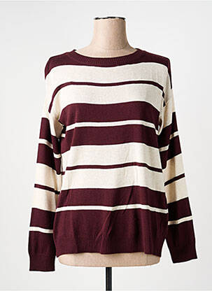 Pull stretch manches longues rouge PAZ TORRAS femme