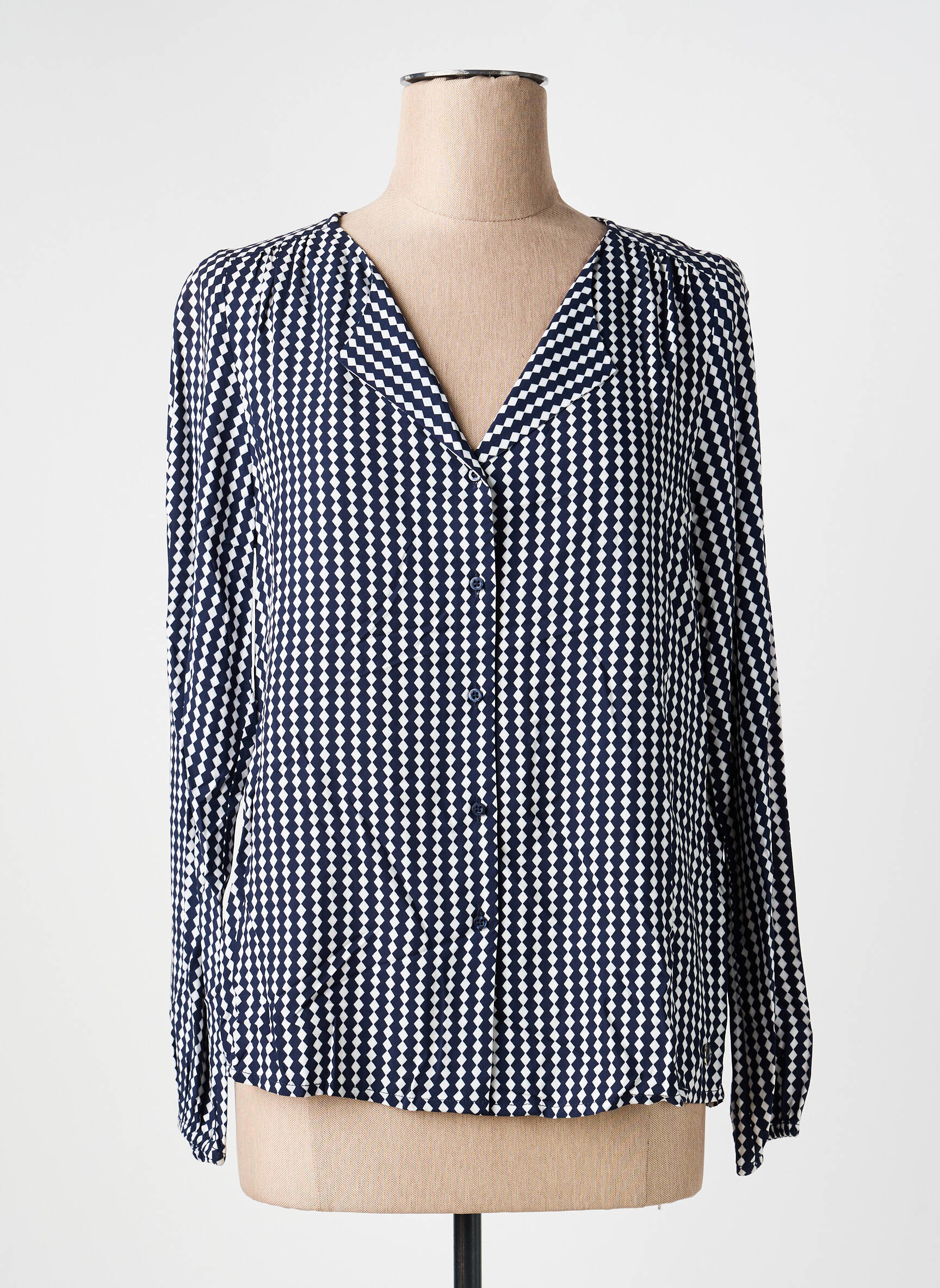 Chemisier coupe droite manches longues noir STREET ONE femme
