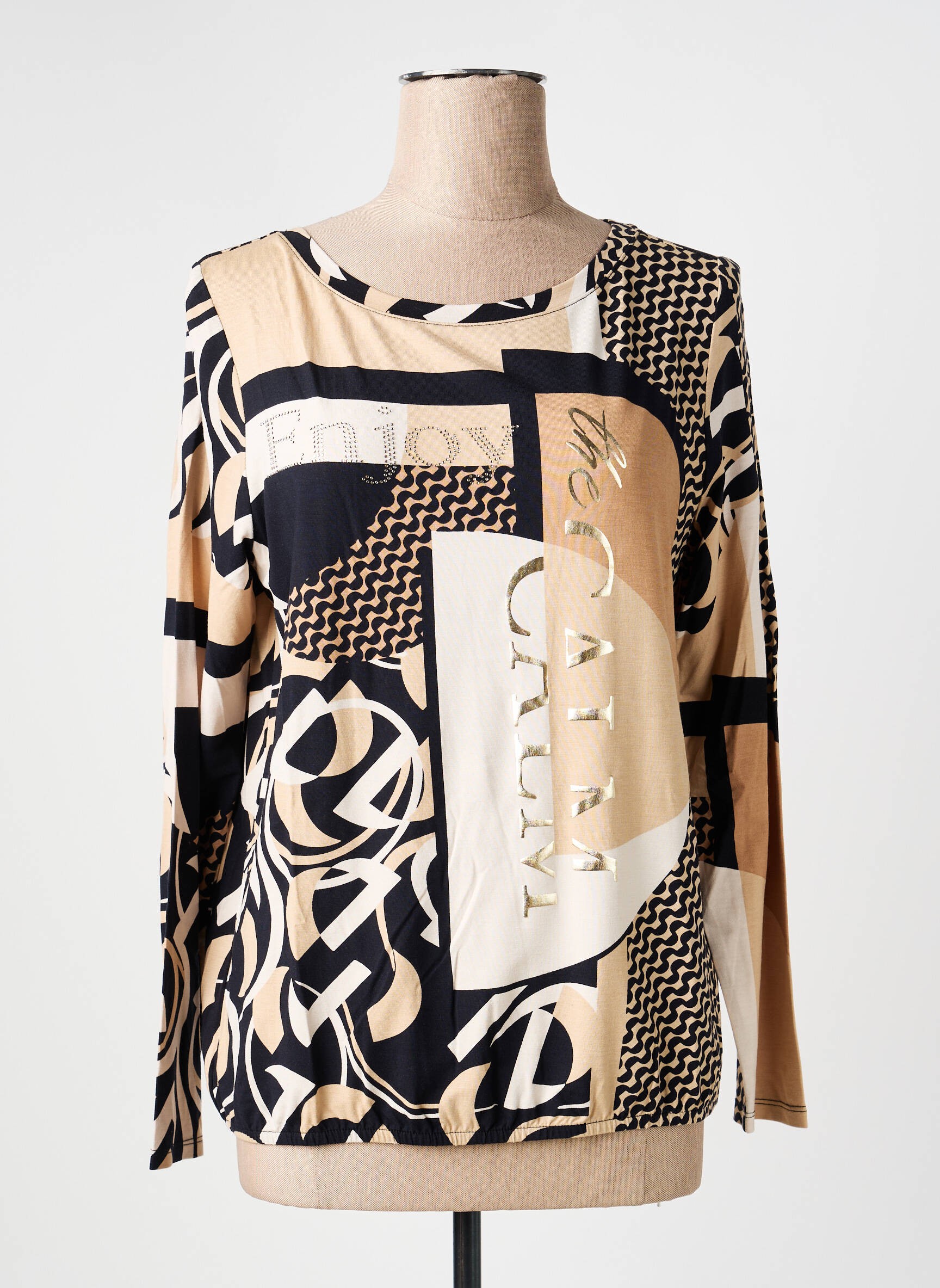 T-shirt manches longues manches longues beige BETTY BARCLAY femme