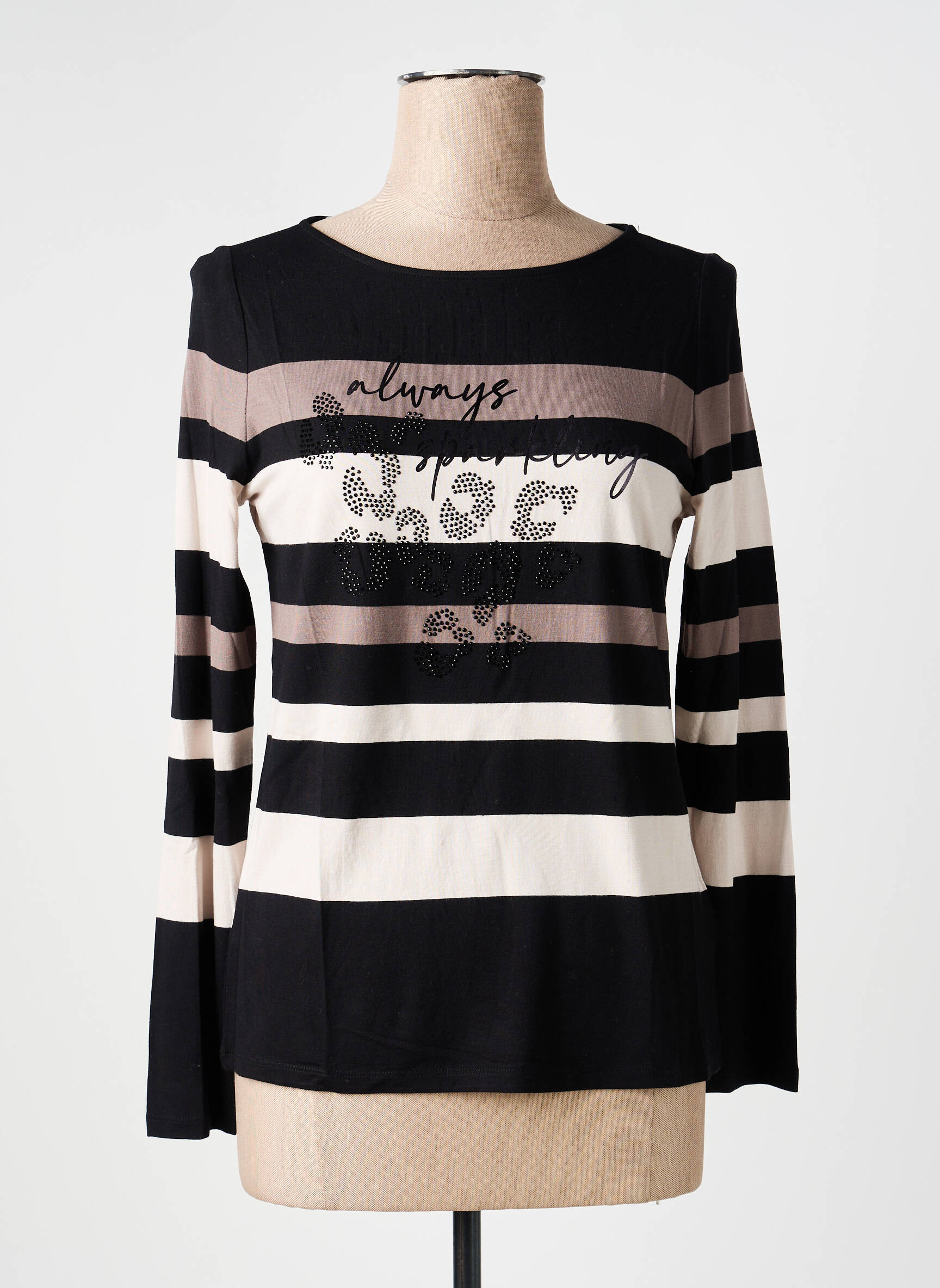 T-shirt manches longues manches longues noir BETTY BARCLAY femme