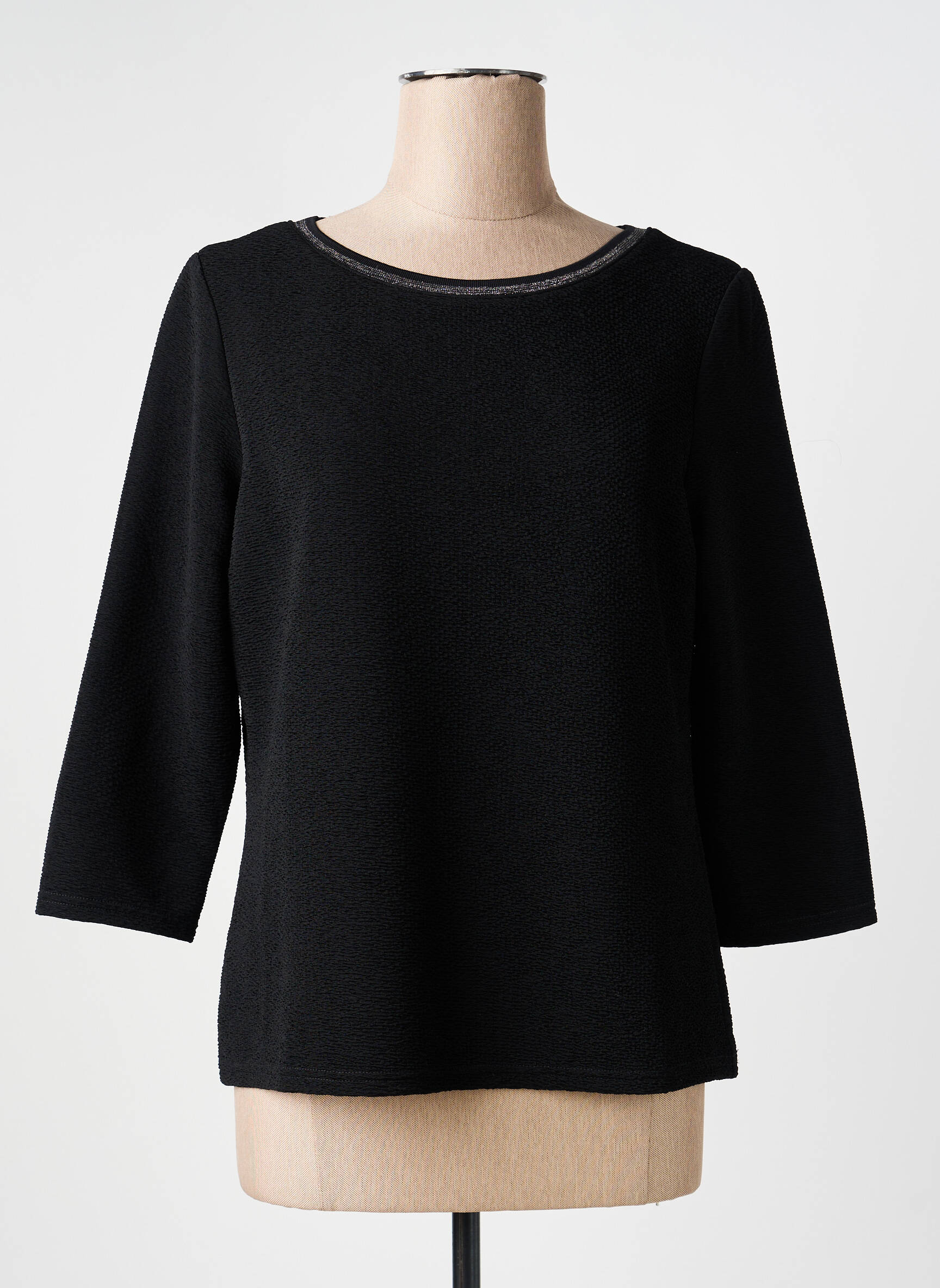 Top stretch manches 3/4 noir BETTY BARCLAY femme