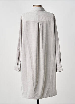 Robe mi-longue manches longues manches longues gris CECIL femme
