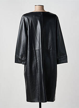 Robe mi-longue manches longues manches longues noir STREET ONE femme