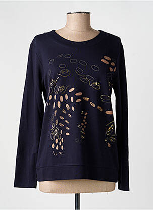 Sweat-shirt stretch manches longues noir KALISSON femme