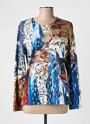 T-shirt manches longues manches longues bleu KALISSON femme