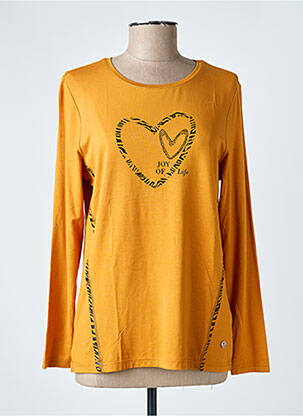 T-shirt manches longues manches longues jaune JOY OF LIFE femme