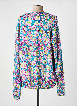 Blouse tissage popeline manches longues violet JOY OF LIFE femme