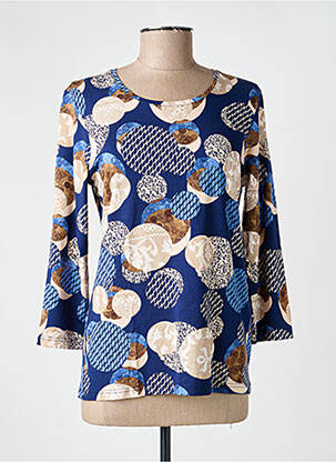 T-shirt manches 3/4 manches 3/4 bleu JOY OF LIFE femme