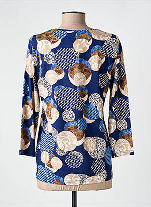 T-shirt manches 3/4 manches 3/4 bleu JOY OF LIFE femme