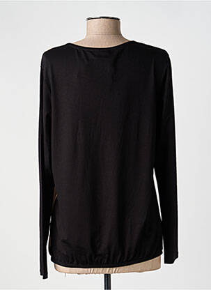 Blouse col rond manches longues noir BARBARA LEBEK femme